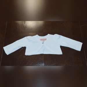 BCBG Girl’s Infant Off White Long Sleeve Sweater Cardigan